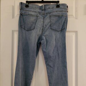 NYDJ skinny ankle, distressed denim, sz 12P